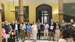 Reuni�n de la oposici�n con la plataforma contra el cierre de la Universidade Popular