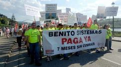 Una de las muchas protestas de la plantilla de C. Benito.