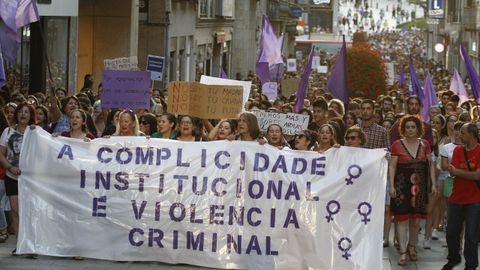 Manifestaci�n en Vigo contra el auto que deja en libertad a los miembros de La Manada