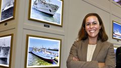 Beatriz Blanco, directora del grupo Pereira en Walvis Bay, ayer en la feria de Conxemar.
