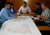 T�cnicos de Eptisa con portavoces municipales de PSOE, PP y BNG.