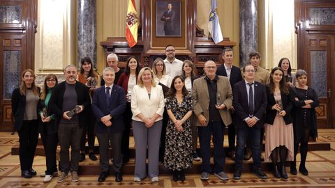 Los Premios Prisma se entregaron este sbado en el palacio municipal de Mara Pita, en A Corua.