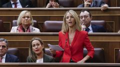 La diputada del PP Cayetana lvarez de Toledo interviene en una sesin de control al Gobierno.