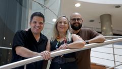 Francisco Corujo, Candy Gonz�lez y Celso Albelo