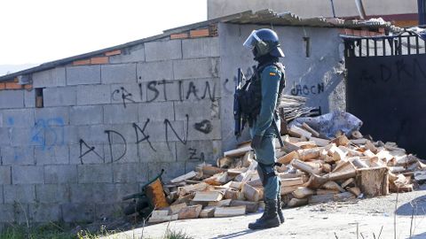 Operacin antidroga de la Guardia Civil en el poblado del Vao