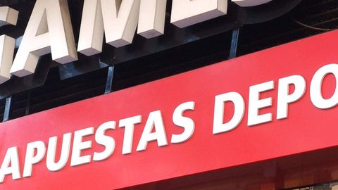 LETRERO DE UN LOCAL DE APUESTAS DEPORTIVAS