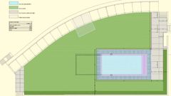 C�mo quedar� la piscina, con un vaso menor.