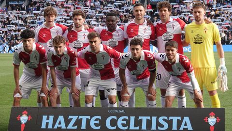 Alineaci�n del Celta frente al Oviedo este domingo en Bala�dos.