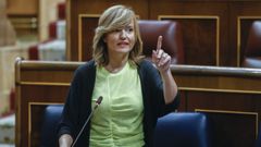 La ministra de Educaci�n, Pilar Alegr�a, en el Congreso.