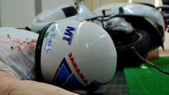 Recreaci�n de un accidente de moto 