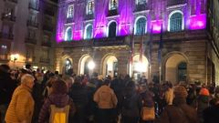 Concentraci�n frente al Ayuntamiento de Gij�n. 