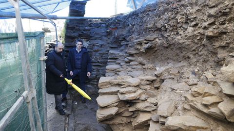 �ngel Miramontes y Javier Arias visitaron las obras de la Muralla este lunes