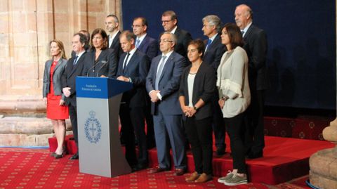 El jurado del Princesa de los Deportes, en la lectura de su fallo