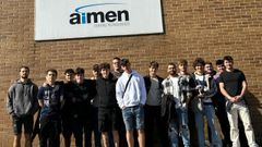 Alumnado do ciclo superior de Mecatrnica Industrial visitou o centro tecnolxico Aimen, ubicado no concello do Porrio