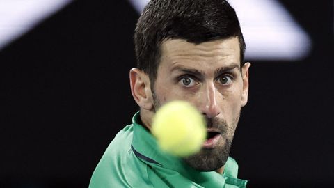 Djokovic, durante el partido