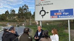 El portavoz del PP, Rafa Domnguez se reuni con afectados por la A-57 en el nico tramo ya ejecutado