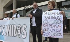 La plataforma de A Coru�a se present� con una concentraci�n en el obelisco. 