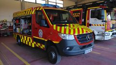 Veh�culos del parque de Bomberos de Barreiros, en imagen de archivo