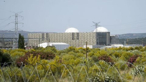Vista de la central nuclear de Almaraz, en la provincia de Cceres