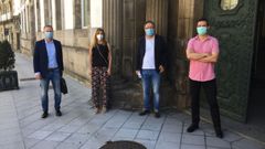 Rafael Rodr�guez Villarino, Marina Ortega, Juan Carlos Francisco e Ignacio G�mez, del PSOE