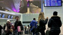 Pasajeros en el aeropuerto de Sharm al Sheij