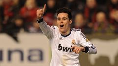 Jos Callejn celebra un gol con el Madrid