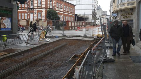 Los trabajos en Bolao Rivadeneira, este martes