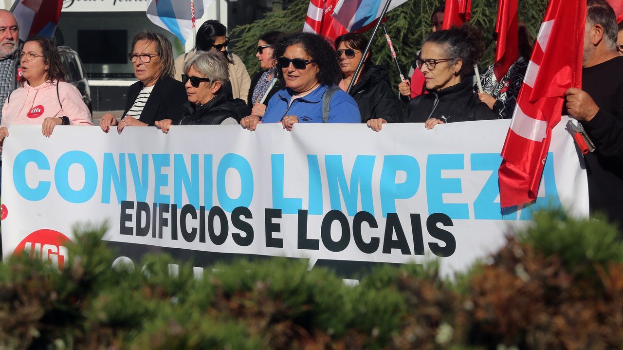 Movilización por un convenio digno para la limpieza de edificios