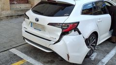 La parte trasera del veh�culo qued�muy da�ada