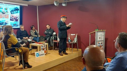 Germ�n L�pez Quiroga, ferroviario jubilado de 97 a�os de edad, particip� en la presentaci�n de las jornadas gastron�micas Estase Cocendo