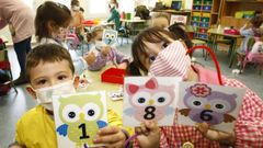 Los alumnos de infantil aprenden c�lculo y operaciones matem�ticas a base de juegos