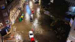 Imagen de archivo, cedida por un vecino, de uno de los episodios de inundaciones en Padre Fernando olmedo
