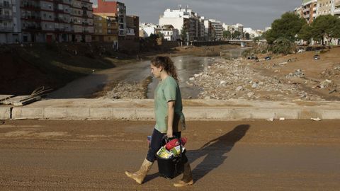 Vista de los daos causados por las inundaciones en la localidad de Paiporta