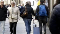 Turistas en Santiago este mes de abril