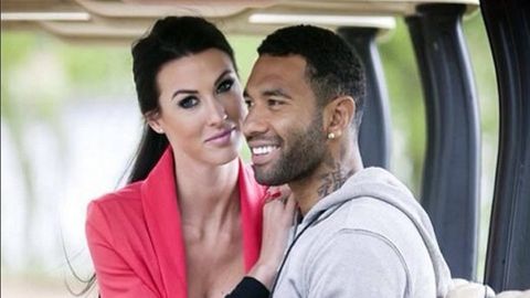 Jermaine Pennant junto a su mujer