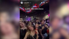 Historia en Instagram de Rosala, con una fiesta de la discoteca Pelcano