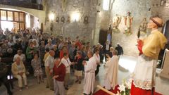 Imagen de archivo de una misa en honor a san Ramn en O Carballio