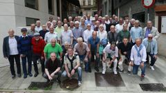 Miembros de Gaiteira Galicia se reunieron para comer a prop�sito del centenario del club