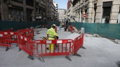 El futuro aspecto de la calle Concordia ya est� a la vista en alguno de sus tramos.