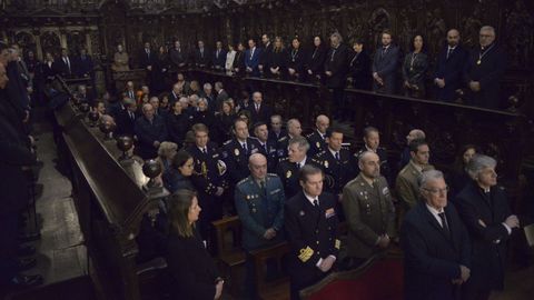 El funeral en recuerdo de Paula Alvarellos de este lunes tuvo un carácter más religioso que el de la semana pasada
