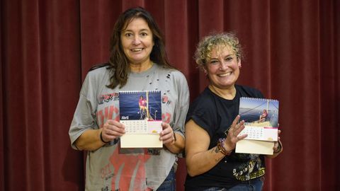 Helena Fernndez e Isa Milln muestran los meses que protagonizan en el calendario de Adicam 2026