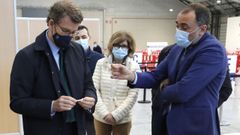 Feijoo y el conselleiro Comesa�a, el 5 de febrero en Vigo en una zona de cribado y detecci�n de covid-19