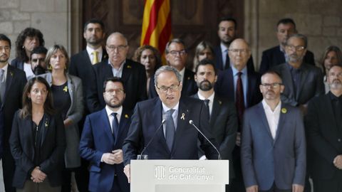 El independentismo reacciona a la sentencia y Torra pide una amnist�a