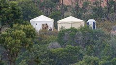 La polic�a portuguesa, en un �rea del embalse de Arade.