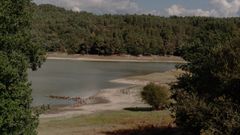 Estado del embalse de Cachamu��a, que abastece a la ciudad de Ourense.