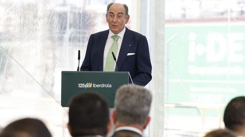 El presidente de Iberdrola, Ignacio S�nchez Gal�n, este martes en Valencia