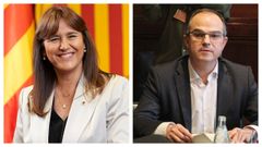 Laura Borr�s y Jordi Turull, en im�genes de archivo.