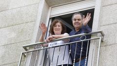 Juan Jos Martnez, con su mujer, Berta Rodrguez, en una imagen tomada durante el confinamiento