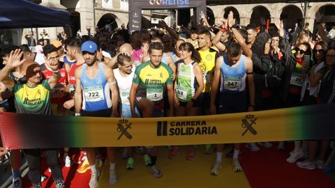 Carrera solidaria de la Guardia Civil en Ourense.