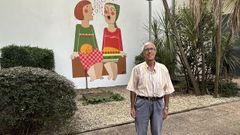 Manuel Y��ez, en la Escuela Oficial de Idiomas de Ferrol. 